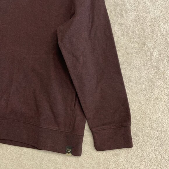 Jachs New York Wool Blend Men's L Burgundy Hoodie Sweatshirt i1685 - Picture 5 of 9